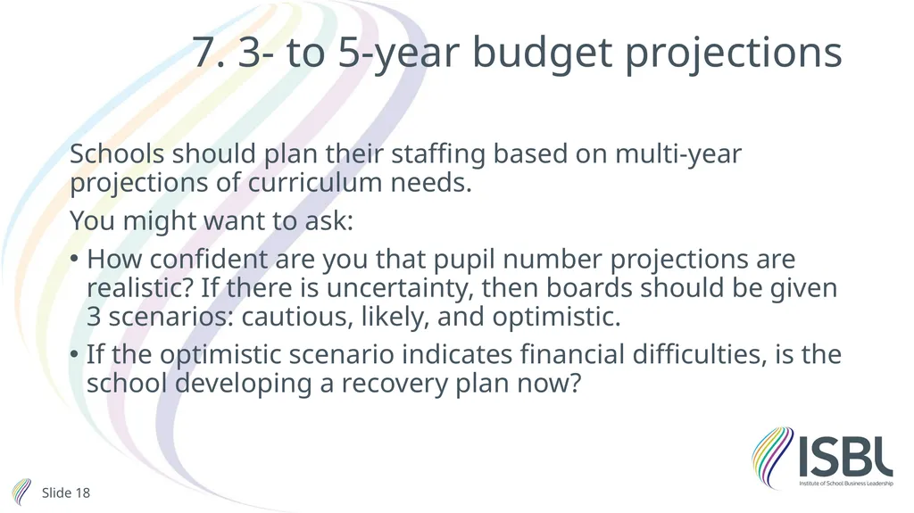 Financial planning and value for money Stephen - slide 18 of 32
