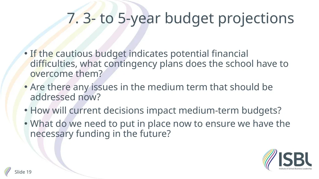 Financial planning and value for money Stephen - slide 19 of 32