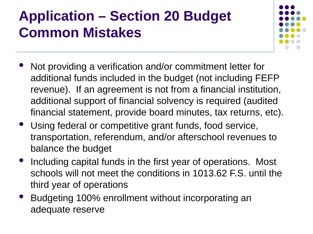 Finance/Budget Information & Guidance for New - slide 6 of 16