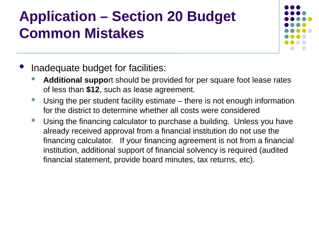Finance/Budget Information & Guidance for New - slide 7 of 16