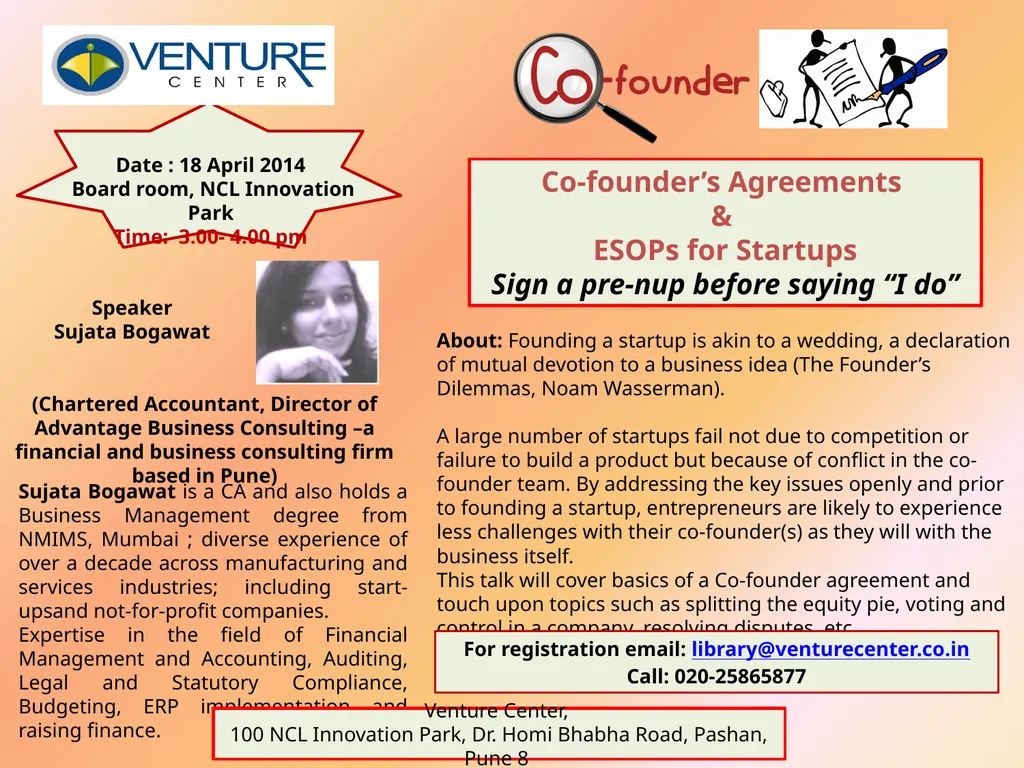 Co-founder’s Agreements & ESOPs for Startups Sign