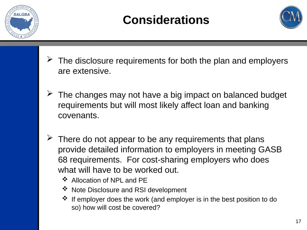 2013 SALGBA Regional Conference Change in GASB - slide 17 of 45
