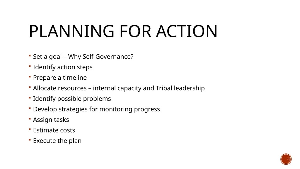 Developing an action or project plan planning for - slide 2 of 56