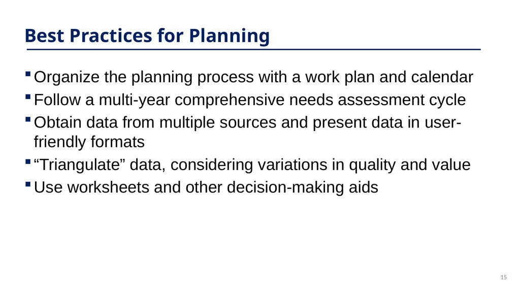 Planning 101: Model Training Session on The Ryan - slide 15 of 56