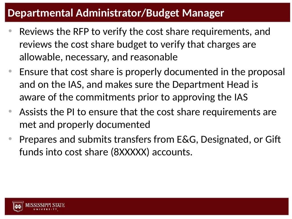 Cost Share Office of Research and Economic - slide 43 of 57