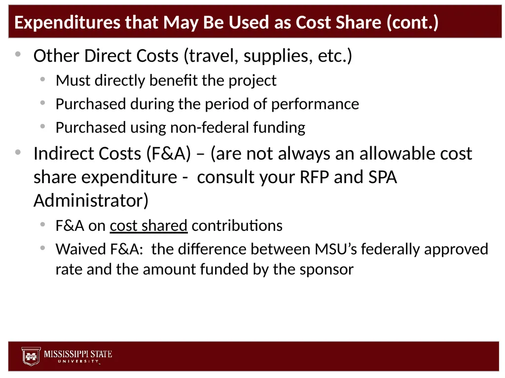 Cost Share Office of Research and Economic - slide 32 of 57