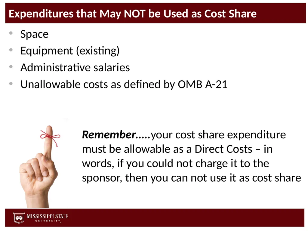 Cost Share Office of Research and Economic - slide 34 of 57