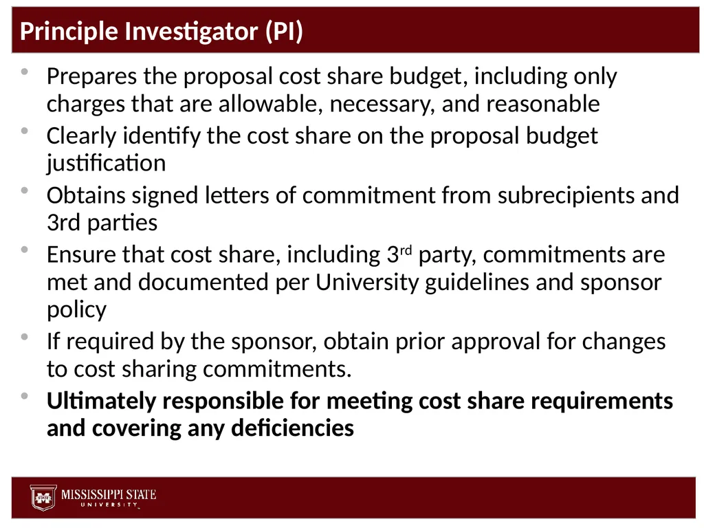 Cost Share Office of Research and Economic - slide 42 of 57