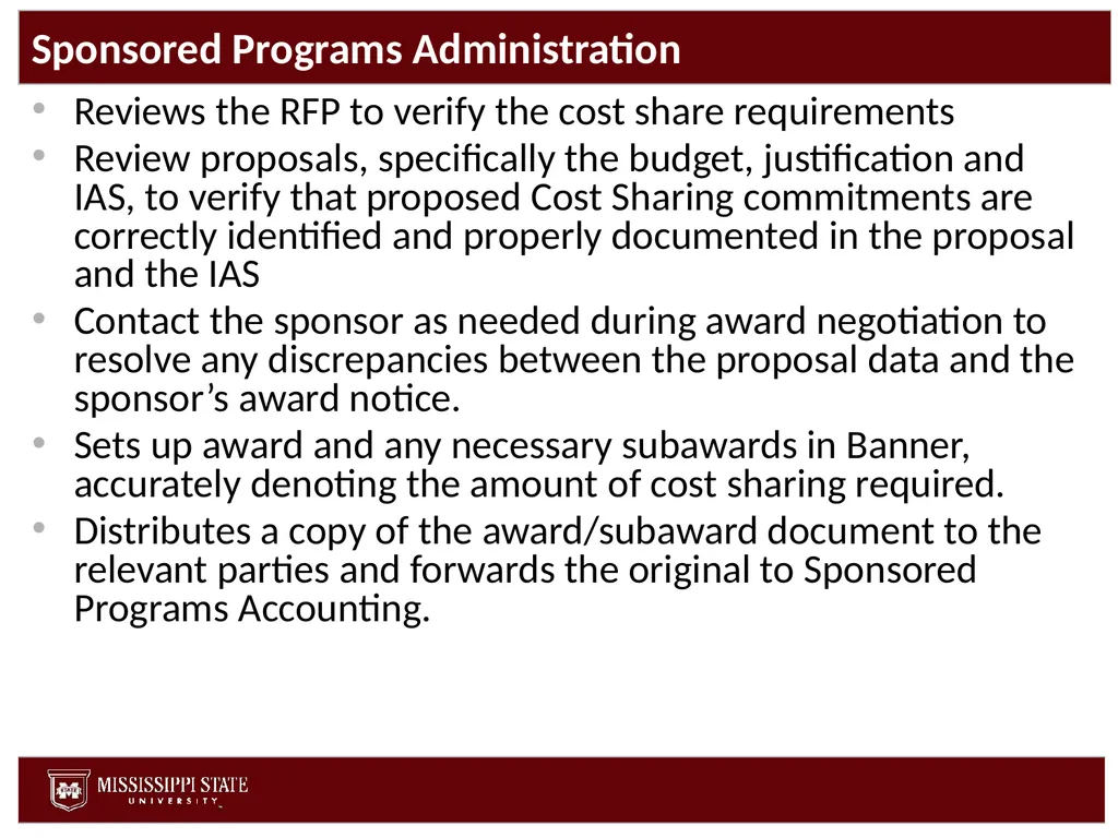 Cost Share Office of Research and Economic - slide 45 of 57