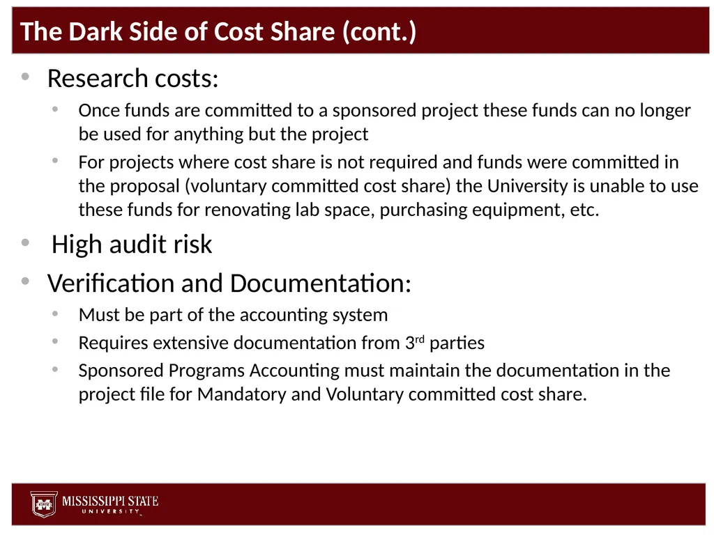 Cost Share Office of Research and Economic - slide 23 of 57