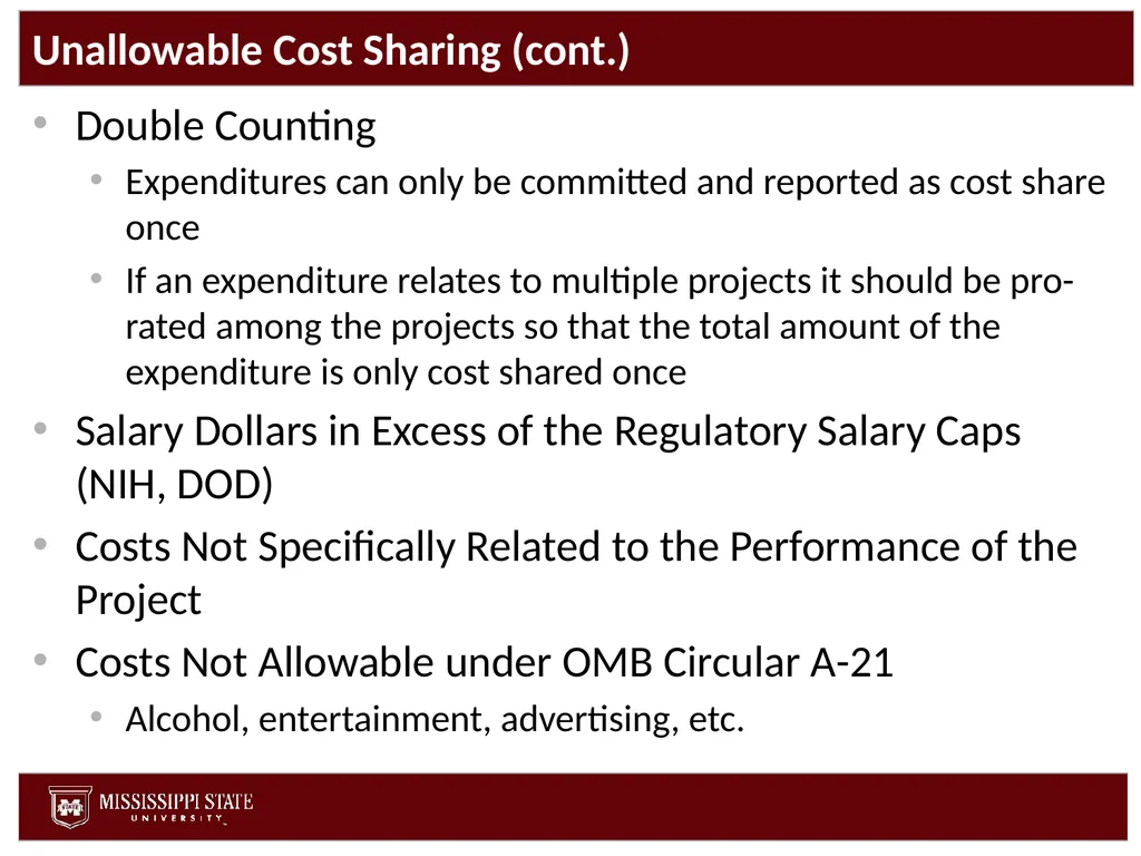 Cost Share Office of Research and Economic - slide 30 of 57