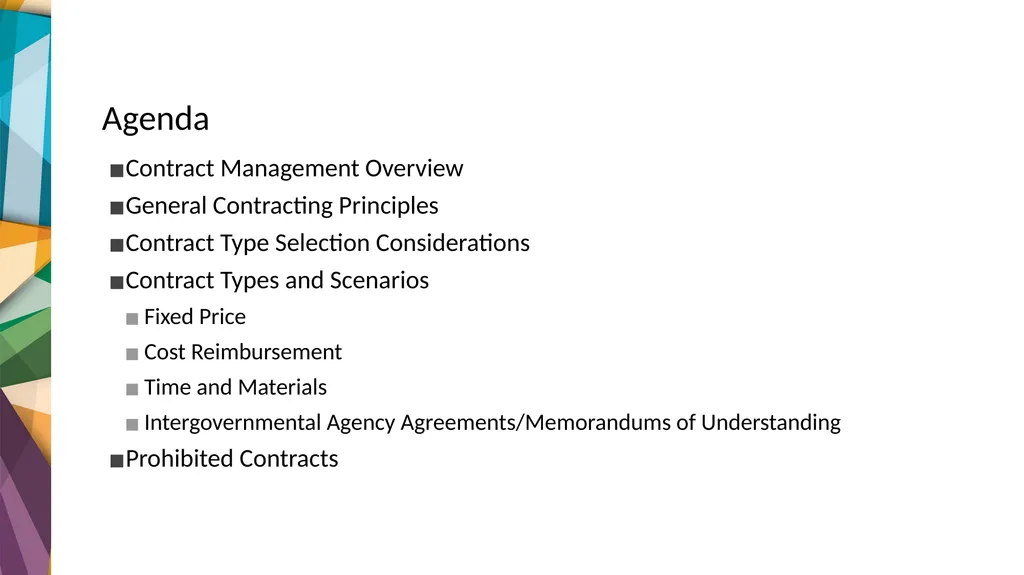 Contract Types OCTOBER | 2023 HUD TECHNICAL - slide 2 of 38