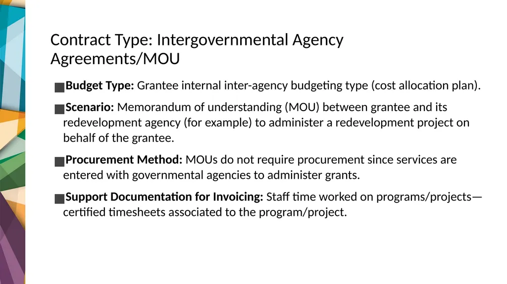 Contract Types OCTOBER | 2023 HUD TECHNICAL - slide 29 of 38