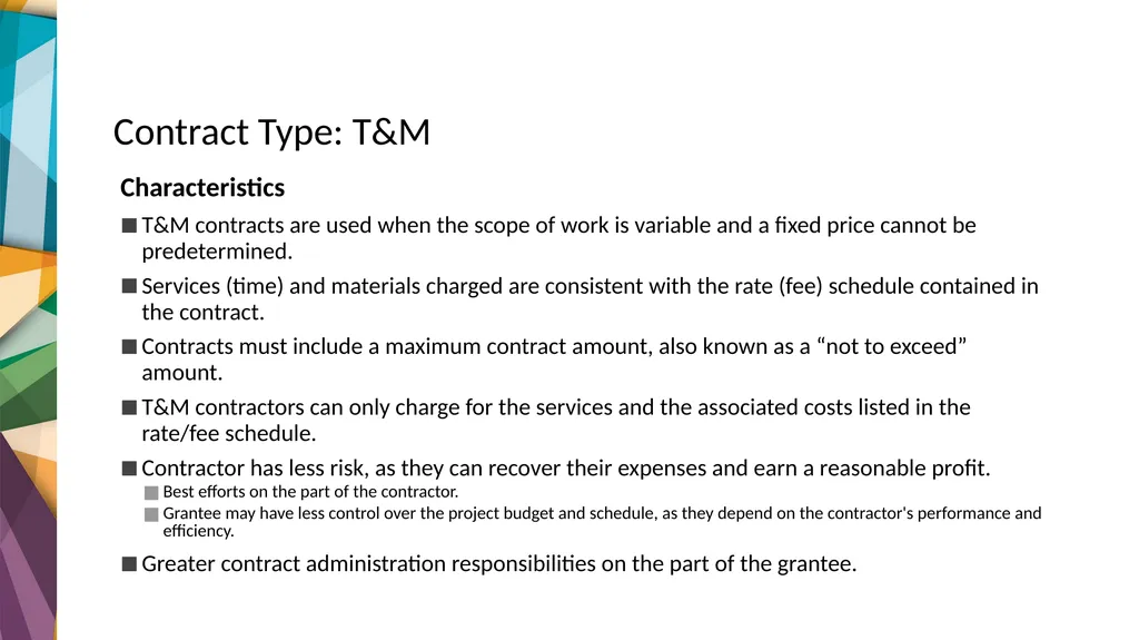 Contract Types OCTOBER | 2023 HUD TECHNICAL - slide 21 of 38