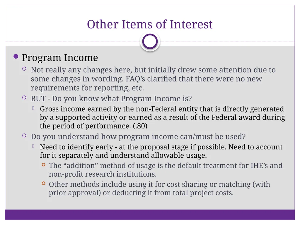 2 CFR Part 200 – Uniform Administrative - slide 21 of 25