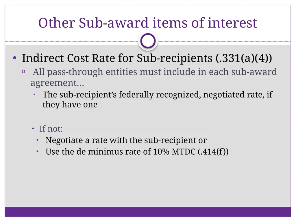 2 CFR Part 200 – Uniform Administrative - slide 15 of 25