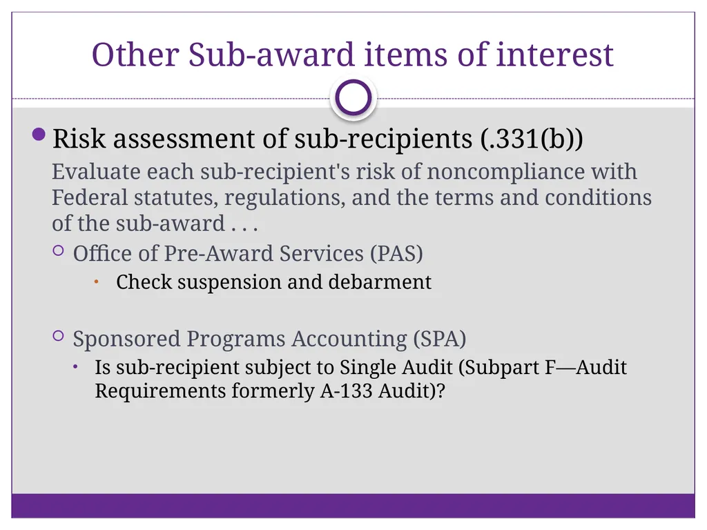 2 CFR Part 200 – Uniform Administrative - slide 16 of 25