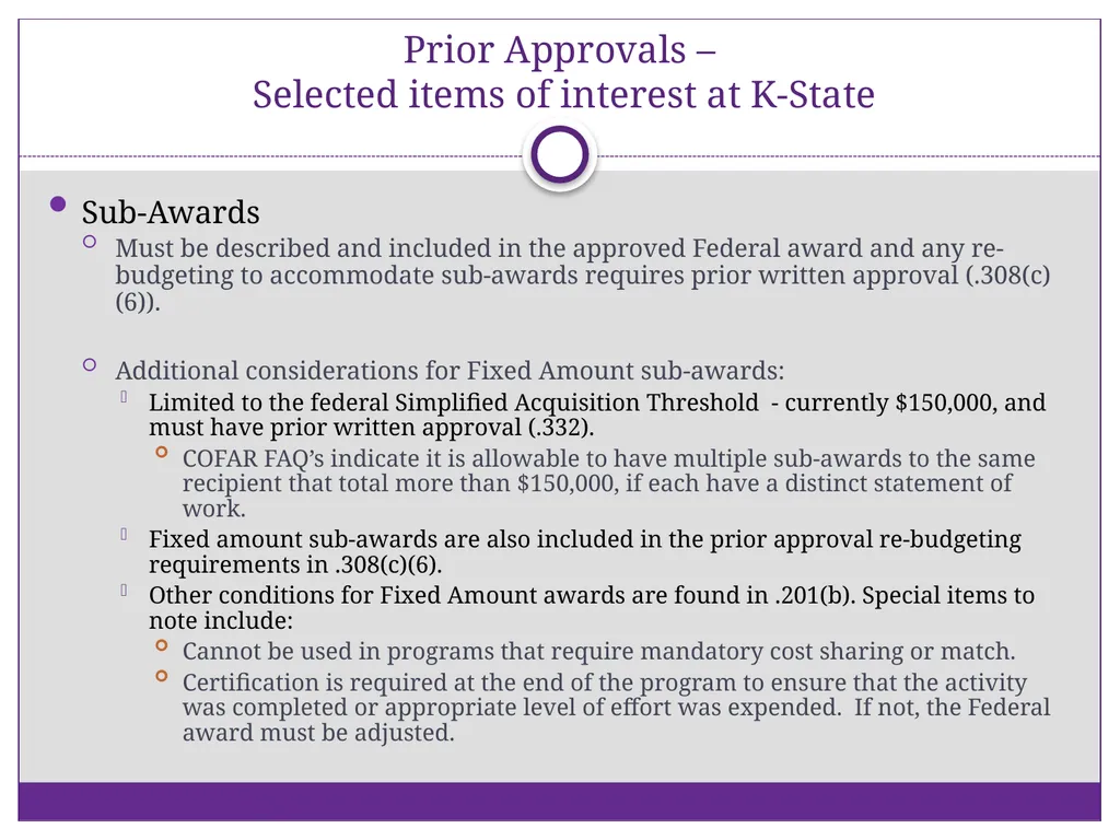 2 CFR Part 200 – Uniform Administrative - slide 13 of 25