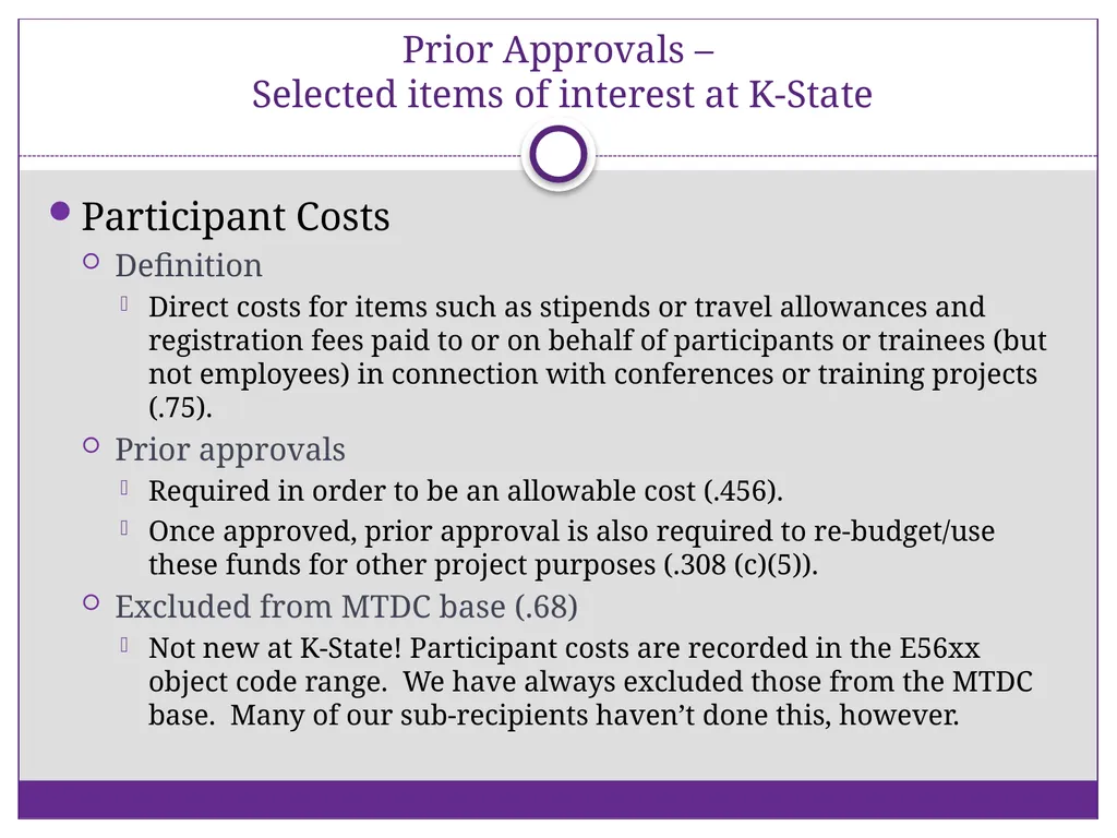2 CFR Part 200 – Uniform Administrative - slide 18 of 25
