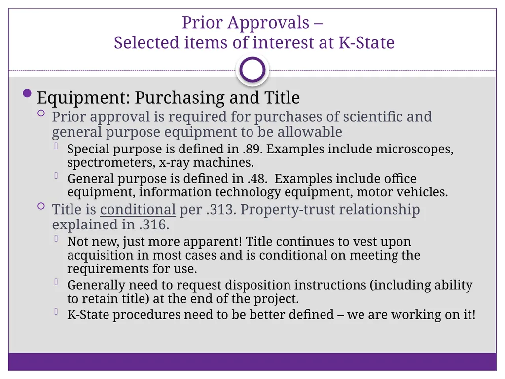2 CFR Part 200 – Uniform Administrative - slide 19 of 25