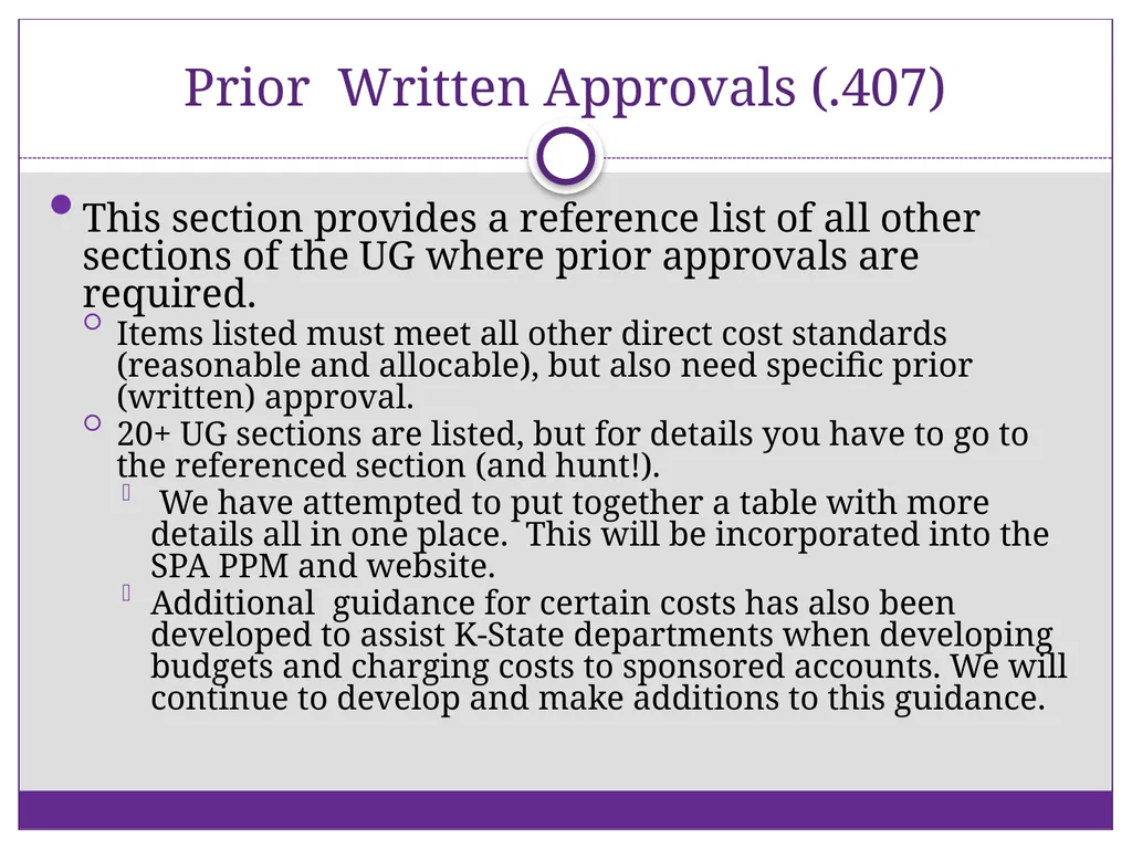 2 CFR Part 200 – Uniform Administrative - slide 9 of 25