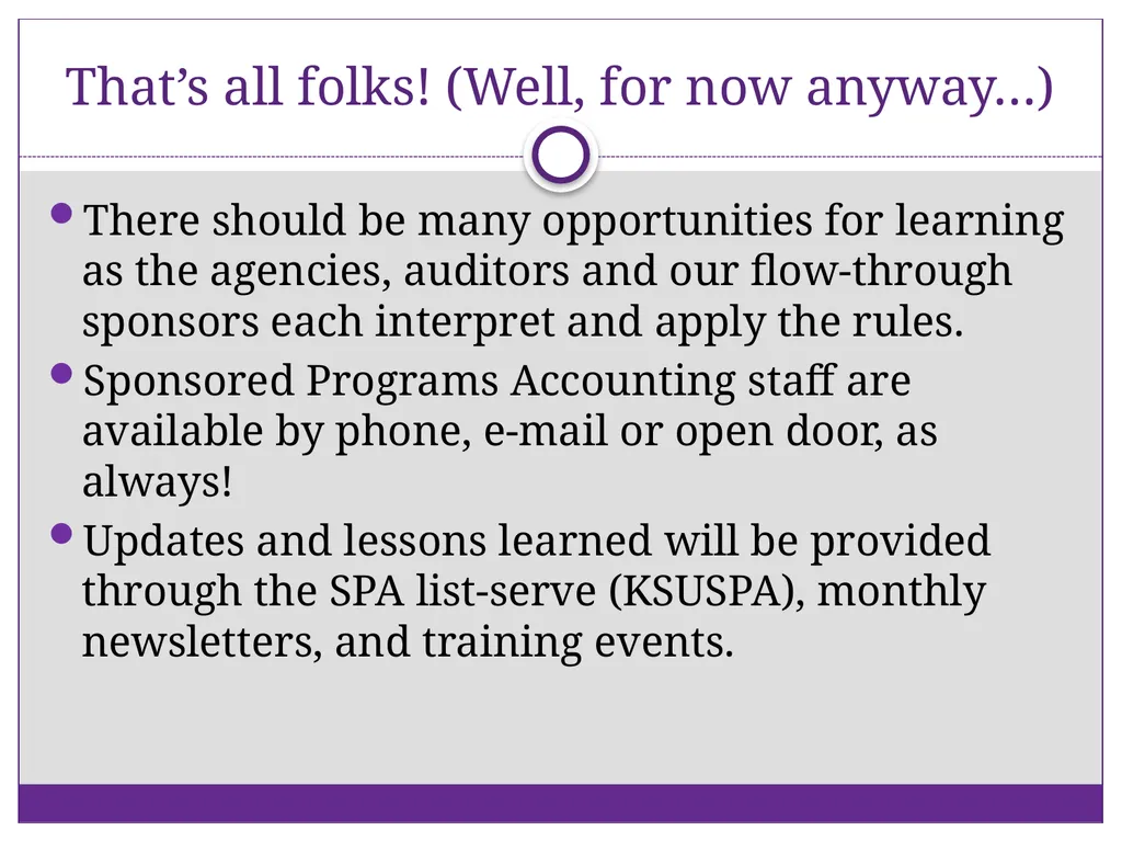 2 CFR Part 200 – Uniform Administrative - slide 25 of 25