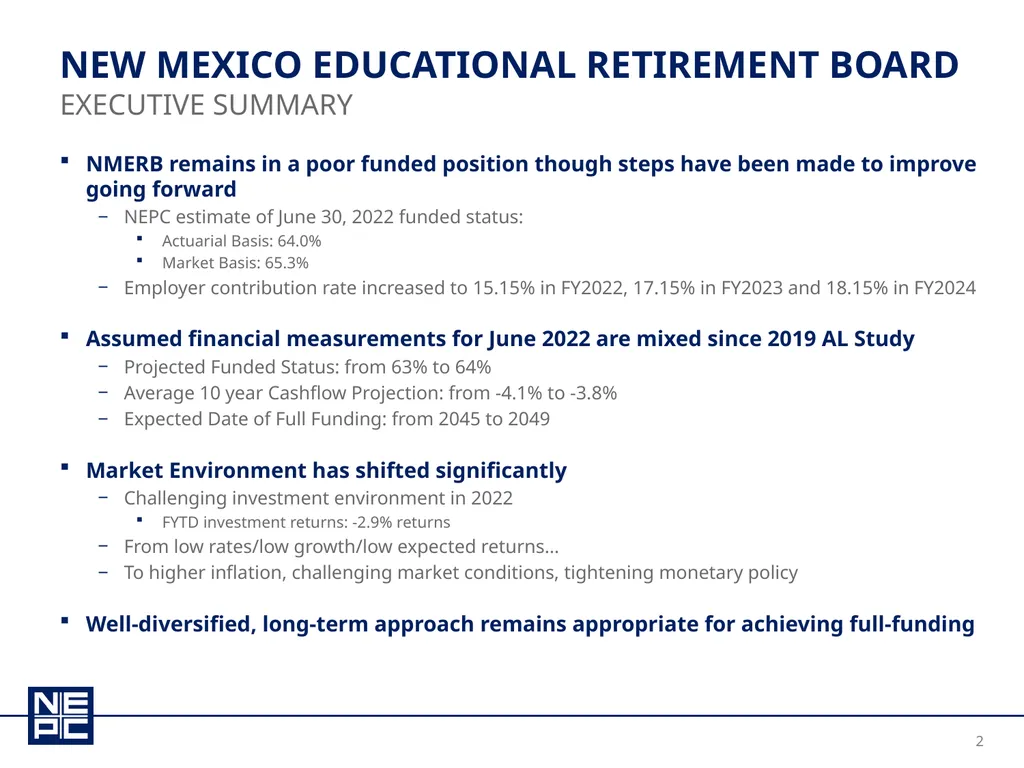 New Mexico educational retirement board december - slide 2 of 37
