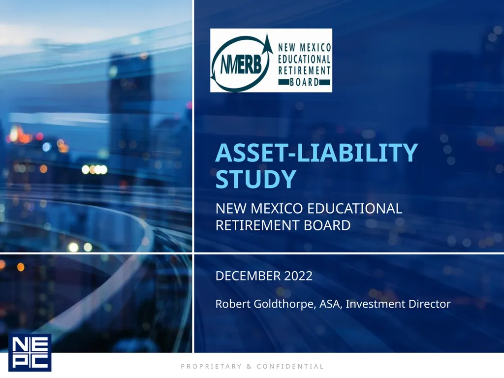 New Mexico educational retirement board december - slide 1 of 37