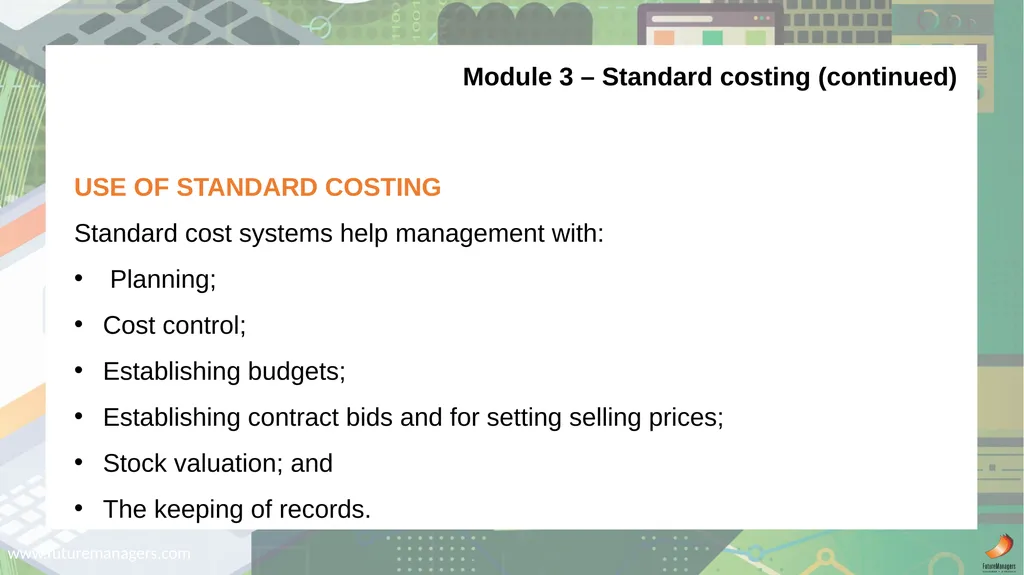 Cost and Management Accounting N6 - slide 18 of 31