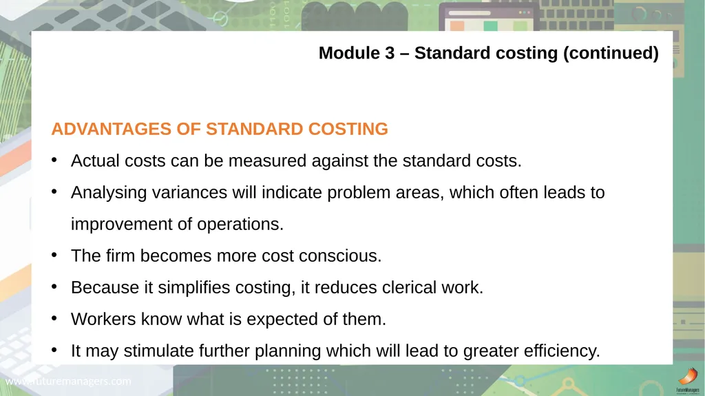 Cost and Management Accounting N6 - slide 19 of 31