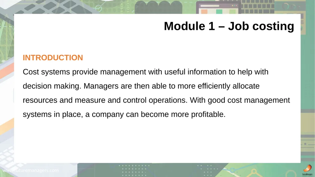Cost and Management Accounting N6 - slide 2 of 31