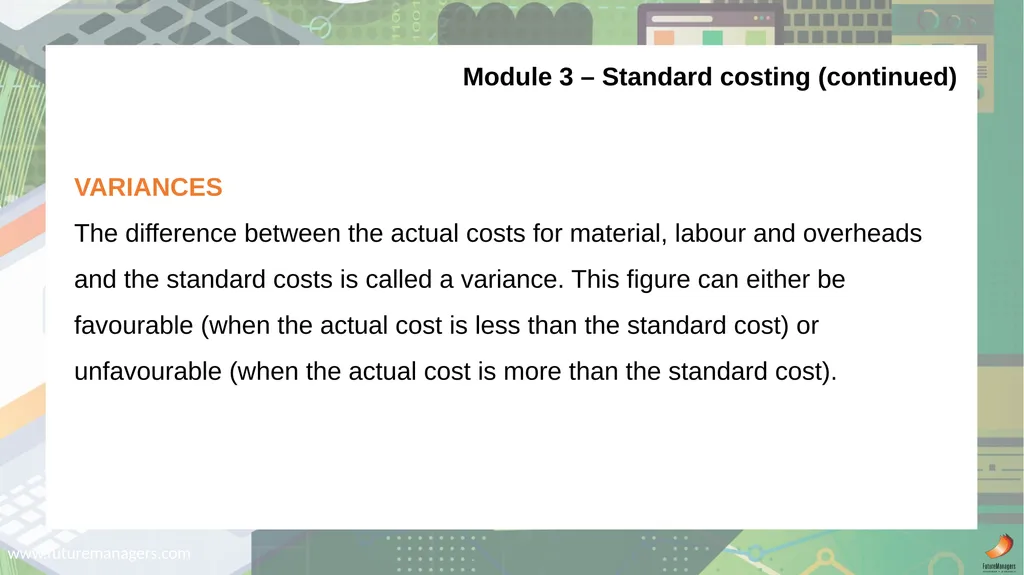 Cost and Management Accounting N6 - slide 21 of 31