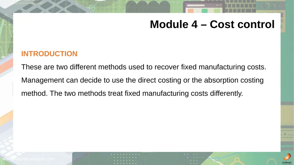 Cost and Management Accounting N6 - slide 22 of 31