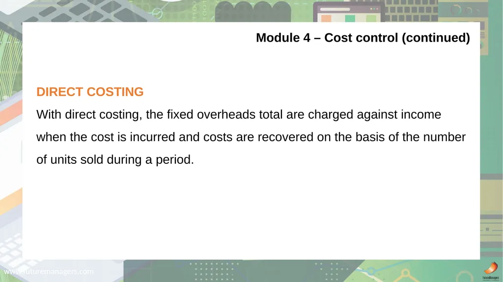 Cost and Management Accounting N6 - slide 23 of 31