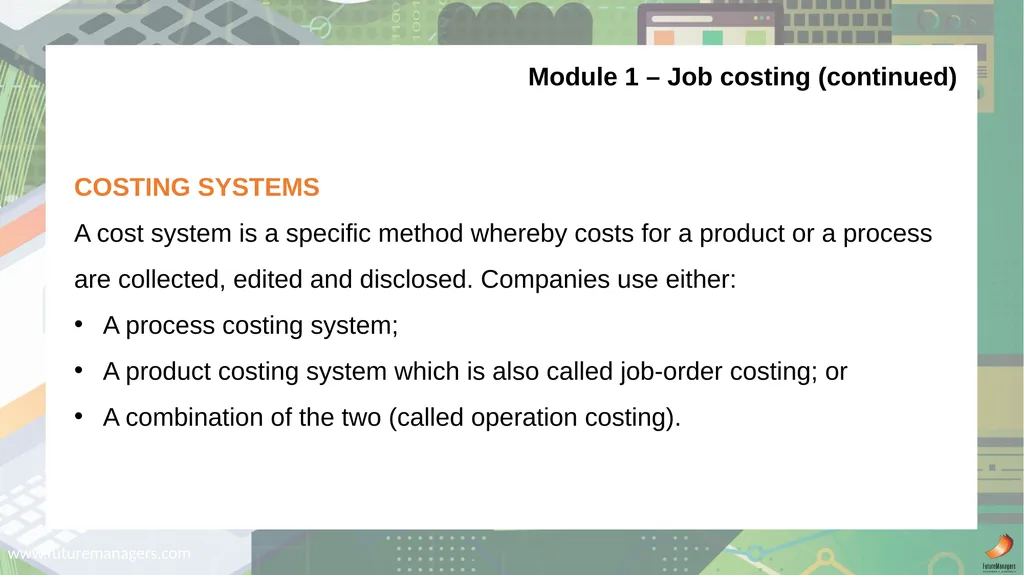 Cost and Management Accounting N6 - slide 4 of 31