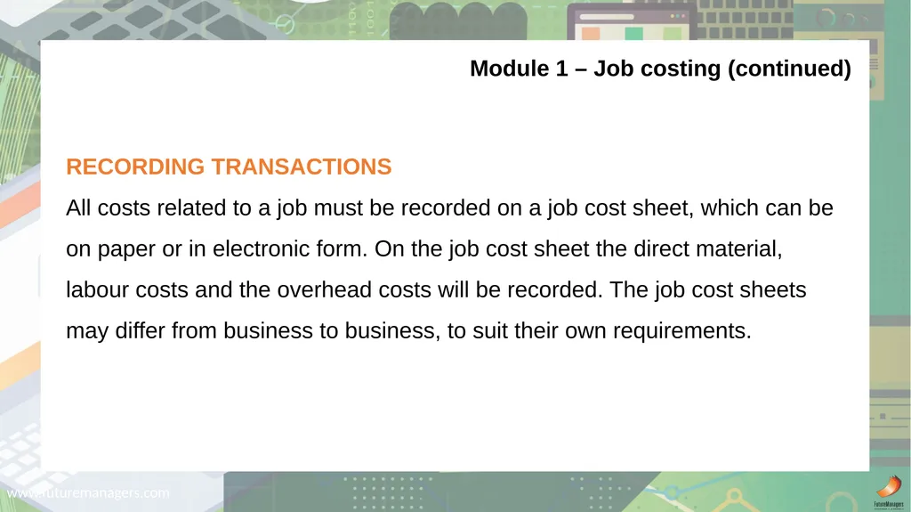 Cost and Management Accounting N6 - slide 5 of 31