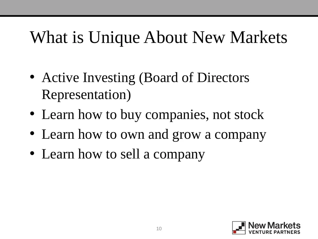 PE / VC Practicum Confidential | Not for - slide 10 of 17