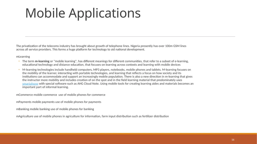 Leapfrogging National Development using Technology - slide 16 of 27