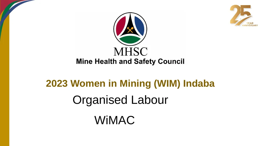 Organised Labour WiMAC THE MANAGEMENT OF GBVF,