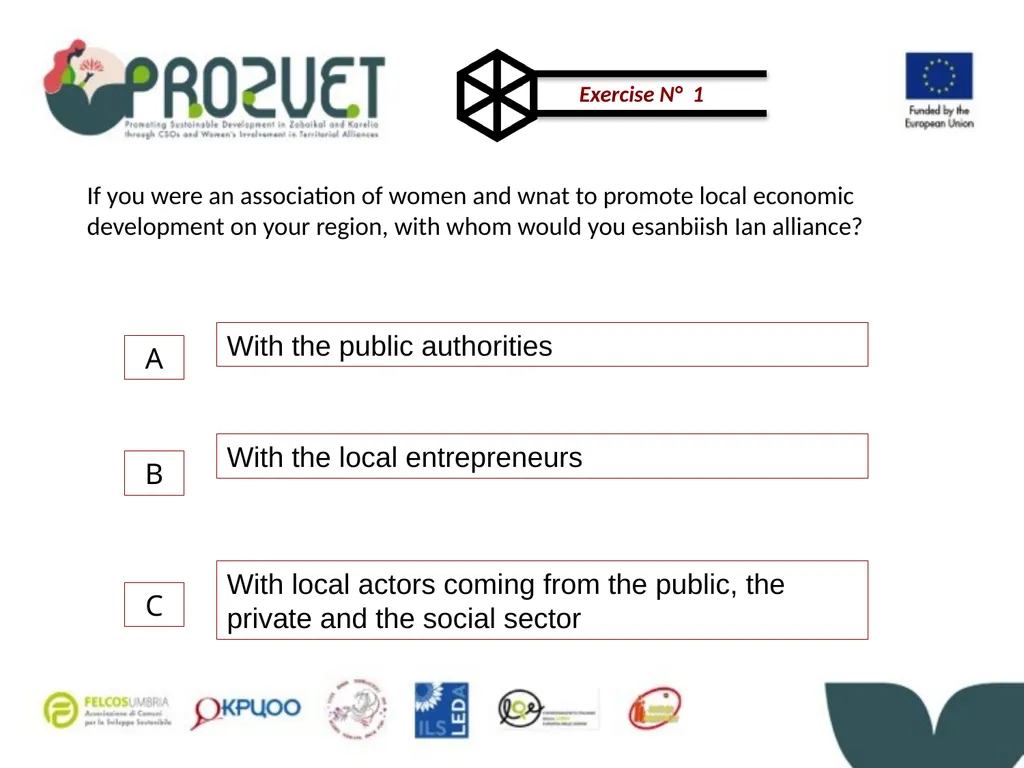 Activity 0.2 - Consortium meetings and workshops - slide 15 of 37