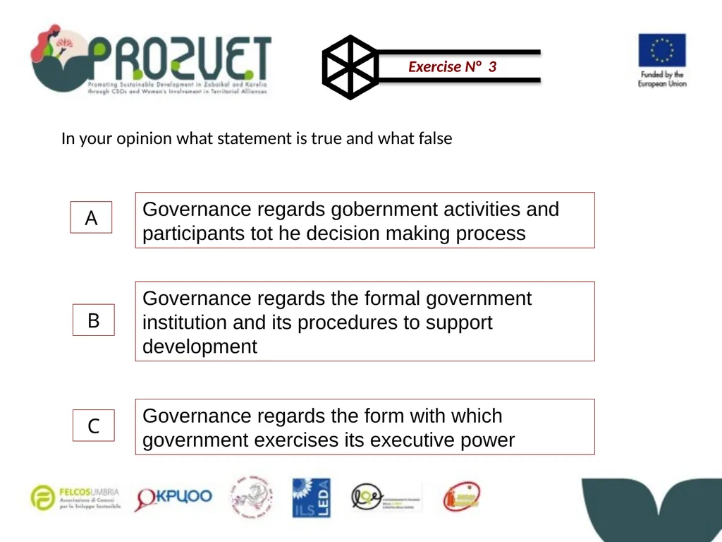 Activity 0.2 - Consortium meetings and workshops - slide 22 of 37