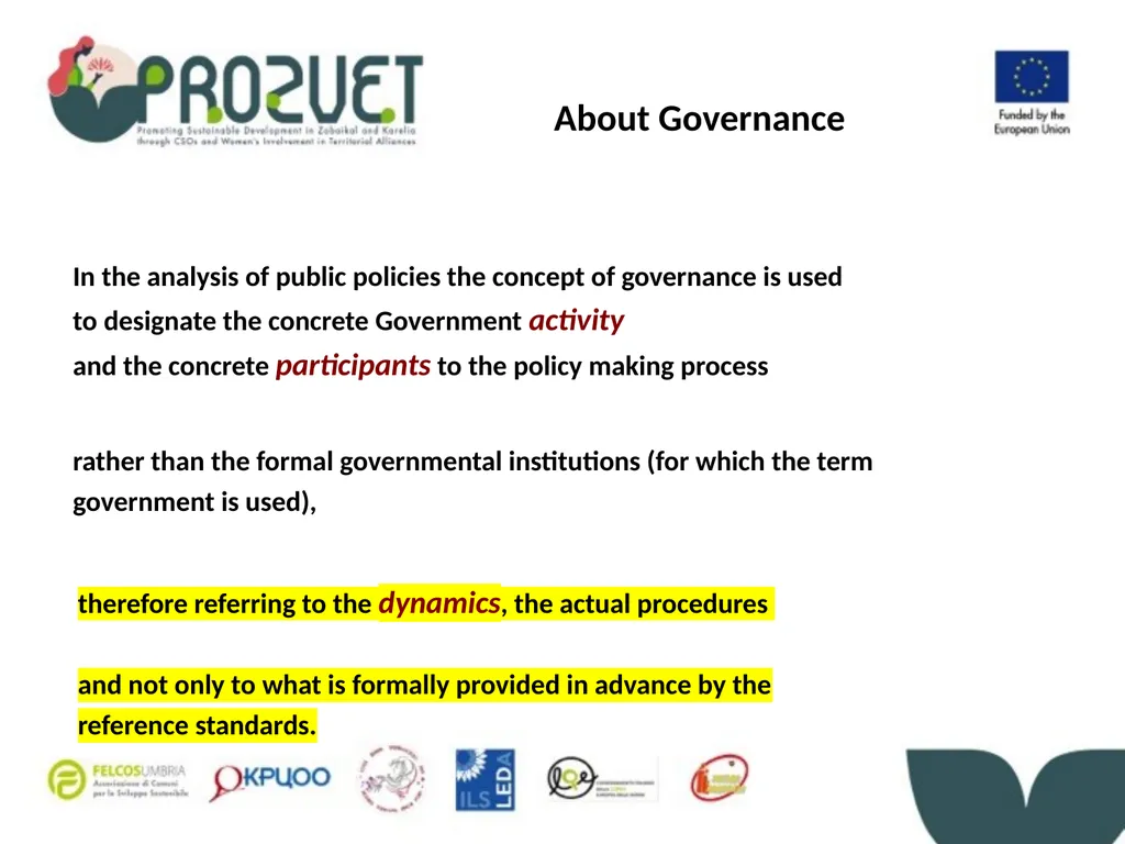 Activity 0.2 - Consortium meetings and workshops - slide 21 of 37