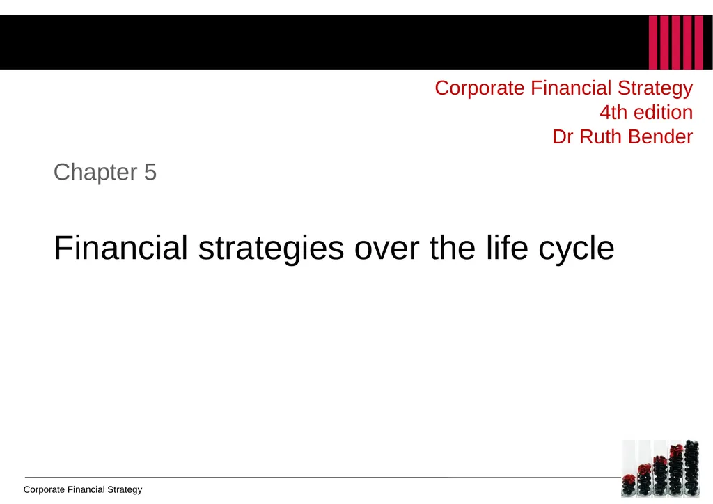 Chapter 5 Financial strategies over the life cycle - slide 1 of 12