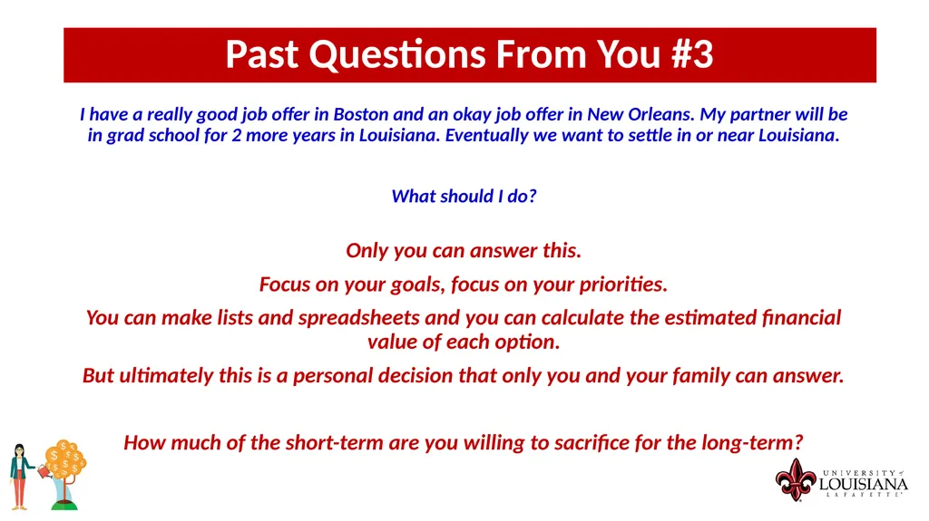 MONEY MATTERS SESSION #9 – CAREER PLANNING - slide 31 of 53