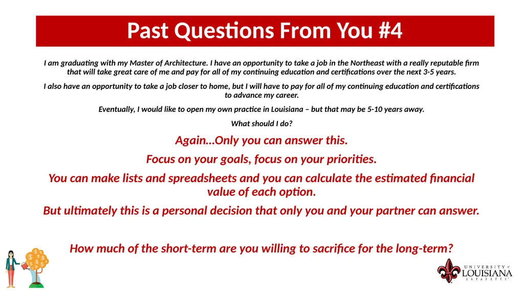 MONEY MATTERS SESSION #9 – CAREER PLANNING - slide 33 of 53
