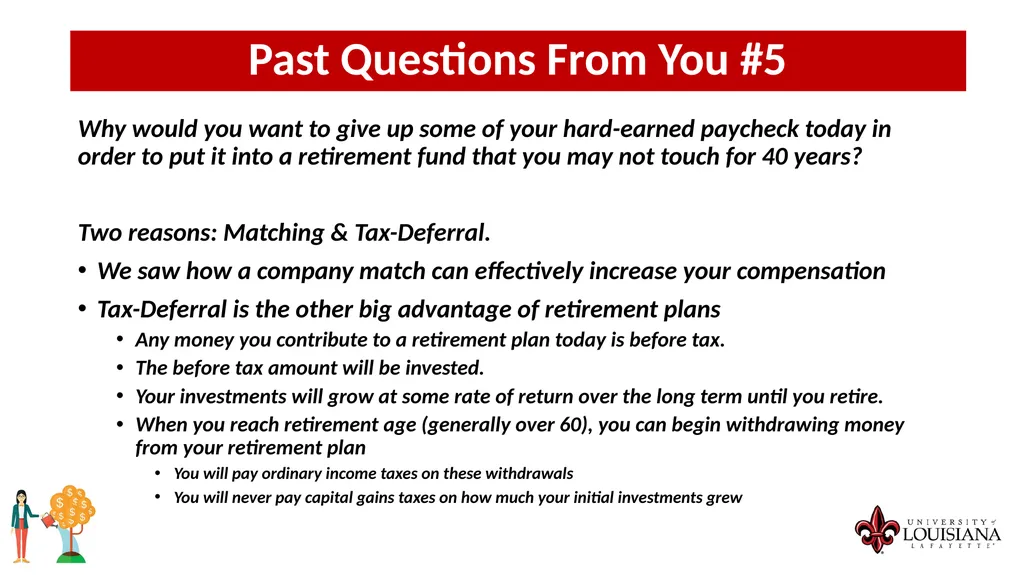 MONEY MATTERS SESSION #9 – CAREER PLANNING - slide 43 of 53
