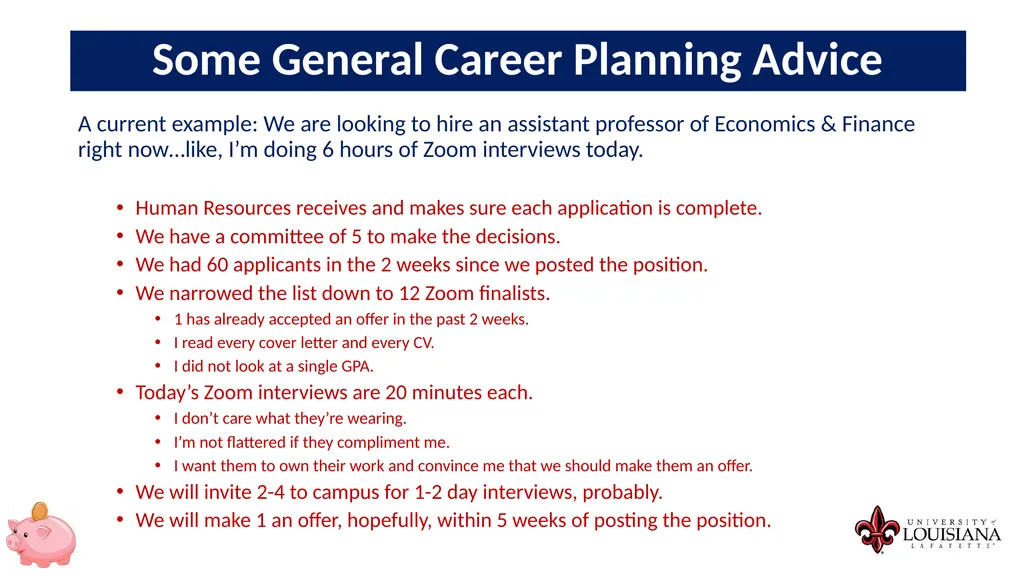 MONEY MATTERS SESSION #9 – CAREER PLANNING - slide 18 of 53