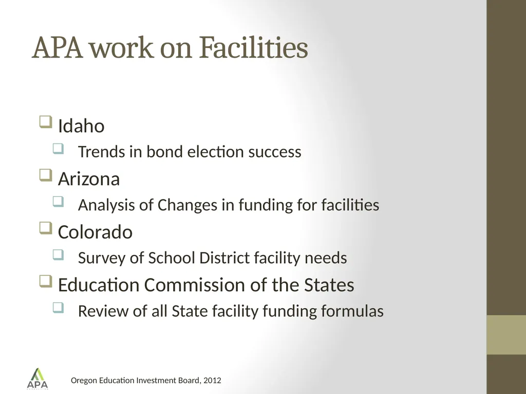 Funding School Capital Improvements: A National - slide 6 of 17