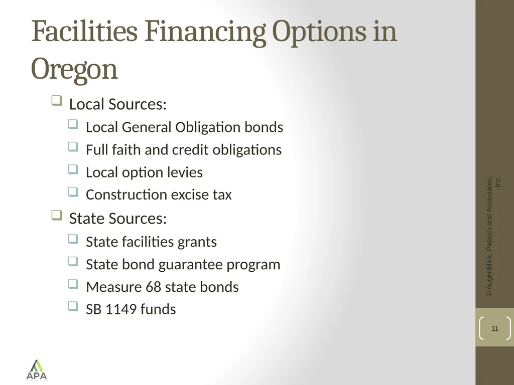 Funding School Capital Improvements: A National - slide 11 of 17