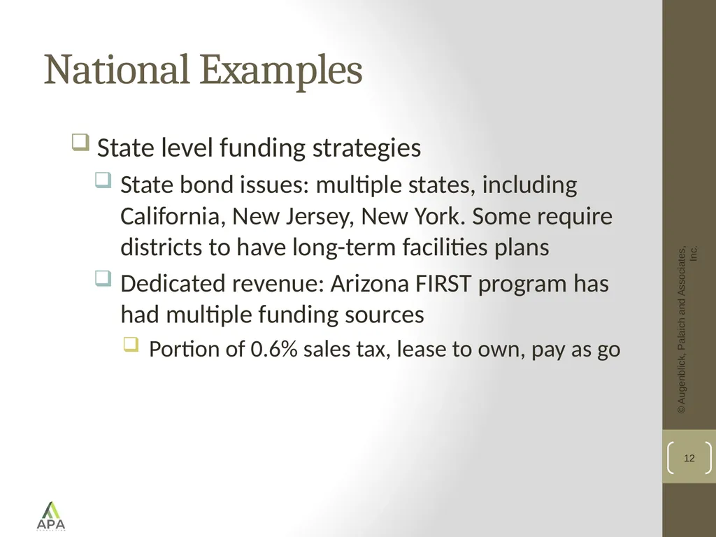 Funding School Capital Improvements: A National - slide 12 of 17